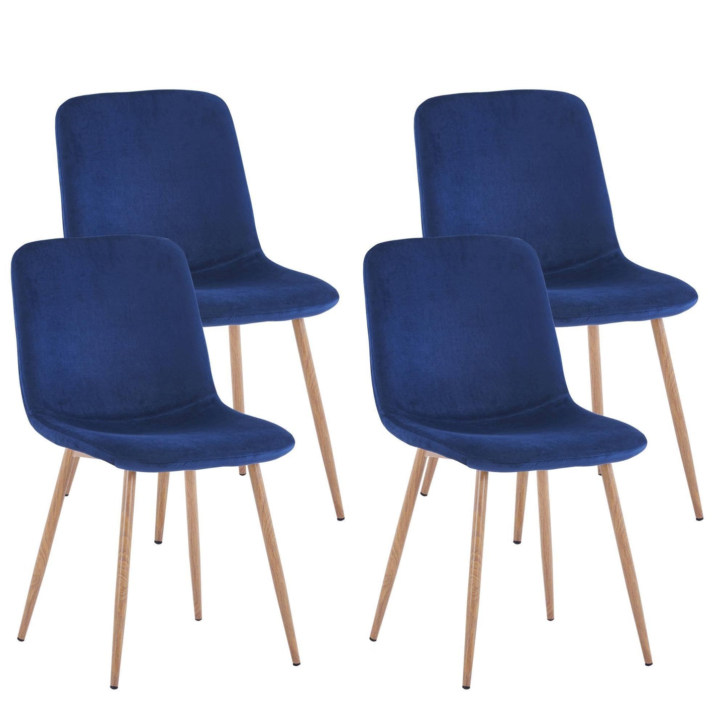 Dining Chair 4PCS（BLUE）Modern style New technology Suitable for restaurants cafes taverns - FurniFindUSA