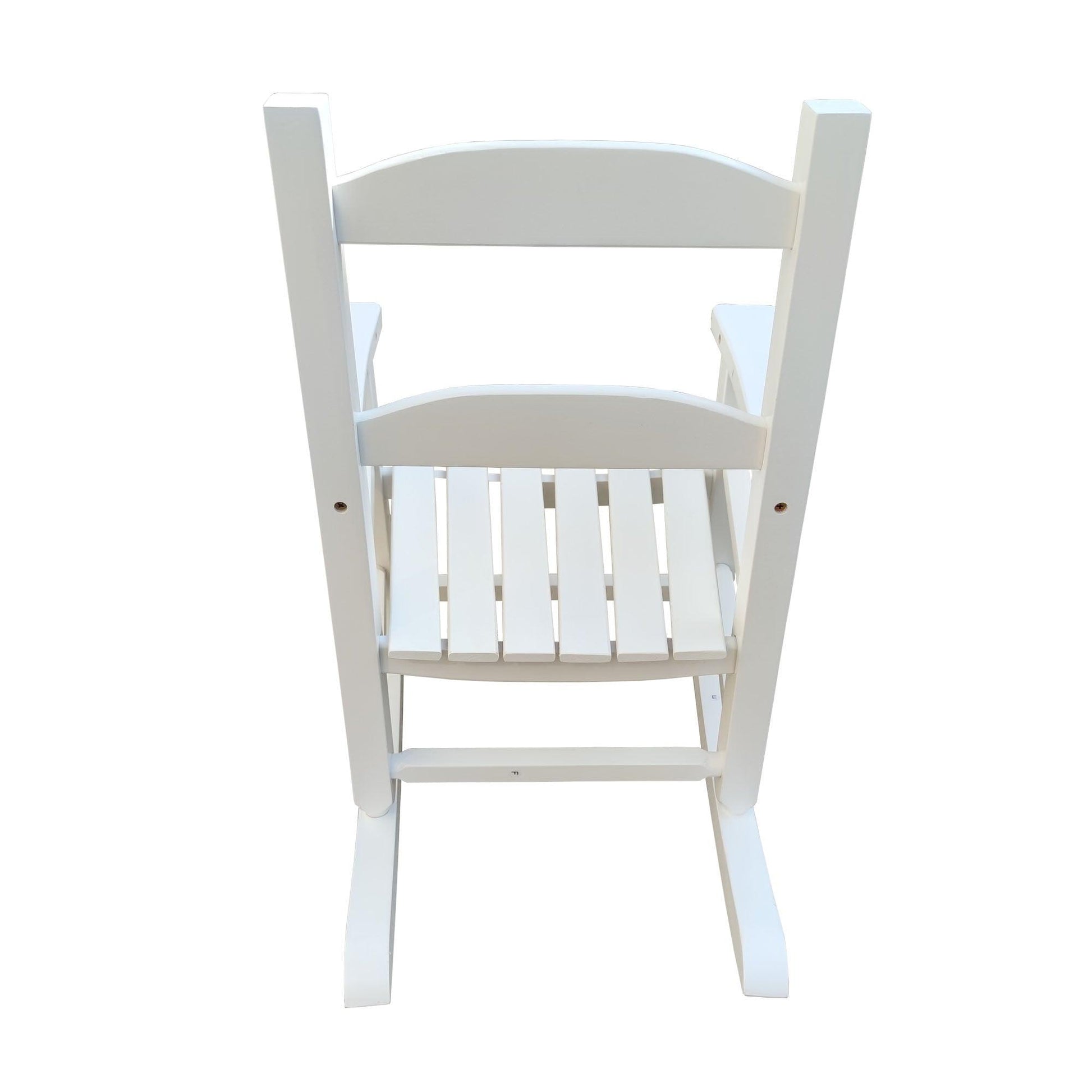 Children's rocking white chair- Indoor or Outdoor -Suitable for kids-Durable-populus wood - FurniFindUSA