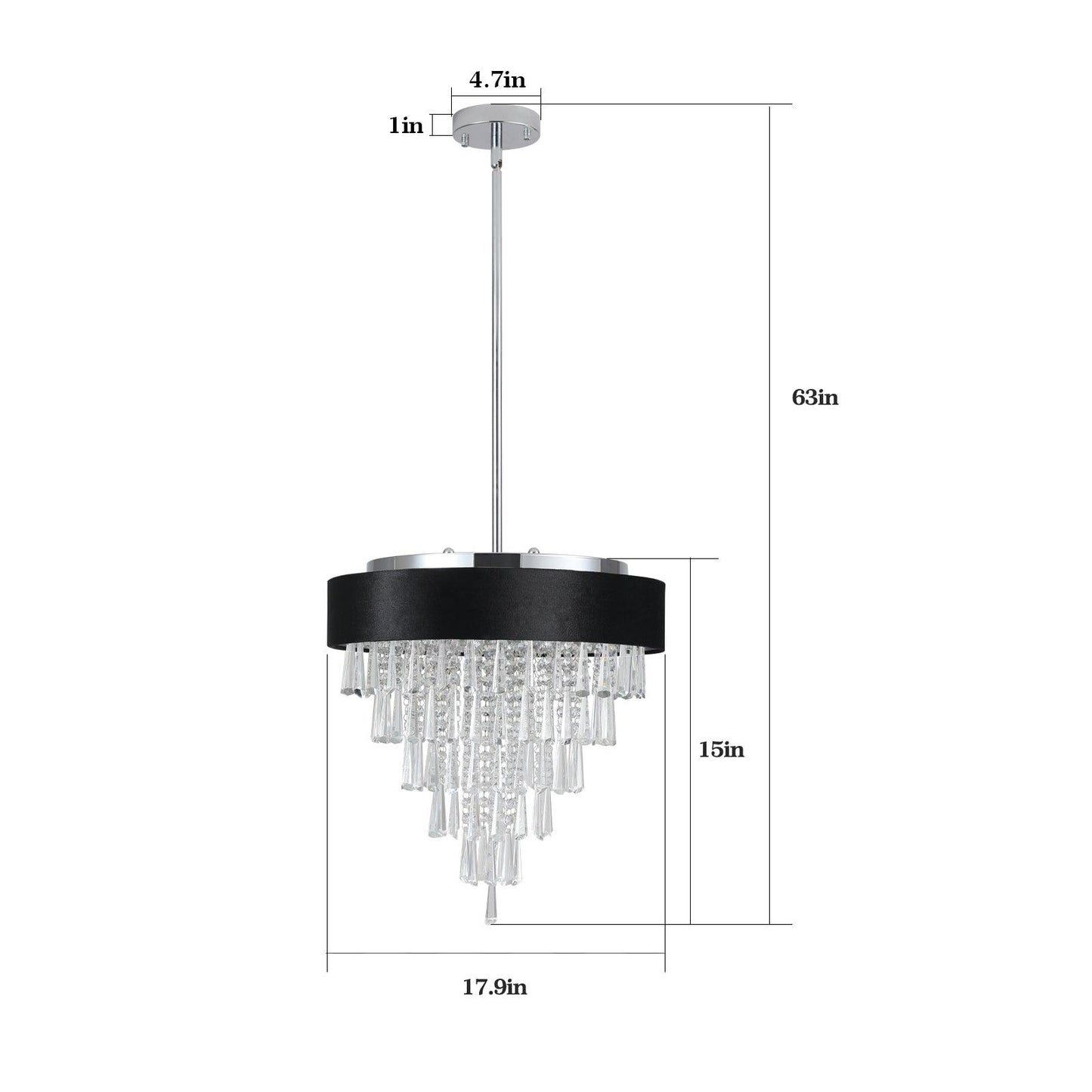 Modern Crystal Chandelier for Living-Room Round Cristal Lamp Luxury Home Decor Light Fixture - FurniFindUSA