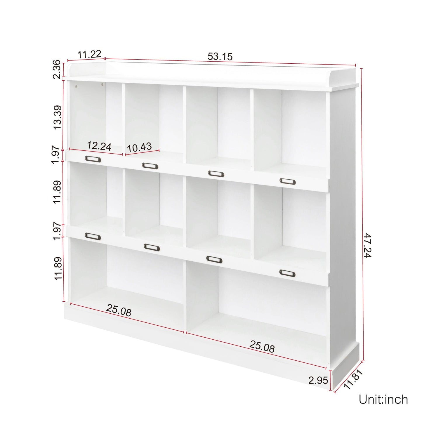 10-shelf Bookcase - FurniFindUSA