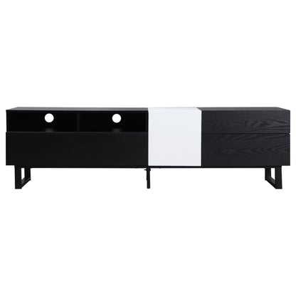 Modern TV Stand for 80'' TV with Double Storage Space Media Console Table - FurniFindUSA