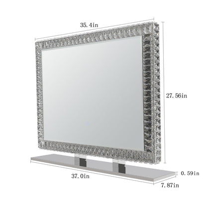 LED Crystal Mirror Light With Dimmable Lights - FurniFindUSA