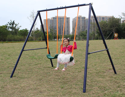 Two Station Swing Set for Children - FurniFindUSA