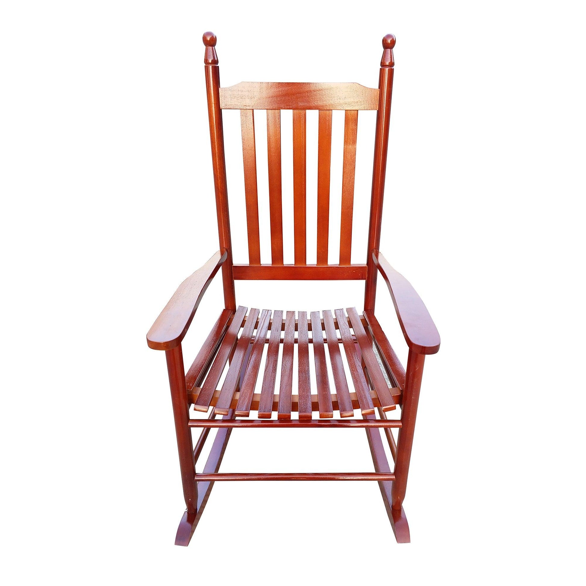 wooden porch rocker chair Brown - FurniFindUSA