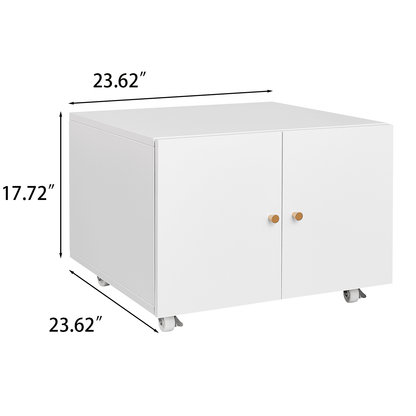 Office furniture Copier Cabinet white mobile pedestal file Printer Stand - FurniFindUSA