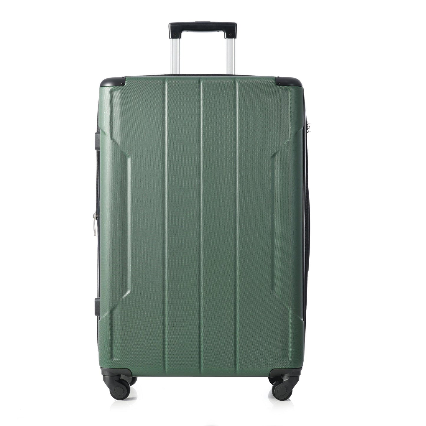 Hardshell Luggage Sets 3 Pcs Spinner Suitcase with TSA Lock Lightweight 20''24''28'' Green + ABS - FurniFindUSA