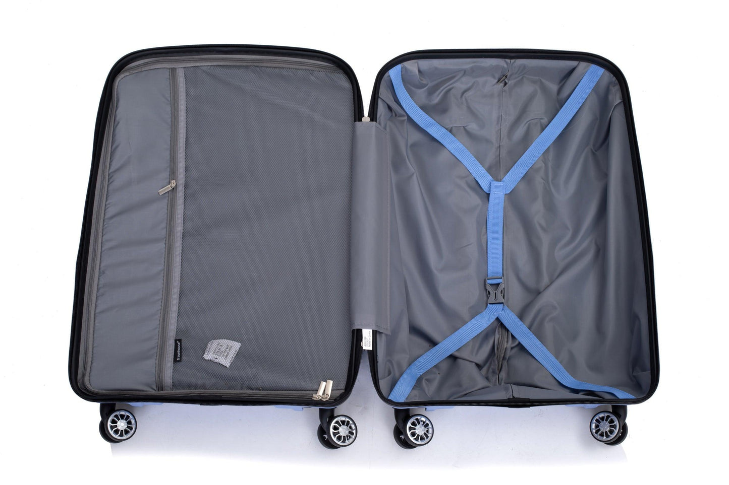 Hardshell Suitcase Spinner Wheels PP Luggage Sets Lightweight Durable Suitcase ,3-Piece Set (20/24/28) ,Purplish Blue - FurniFindUSA