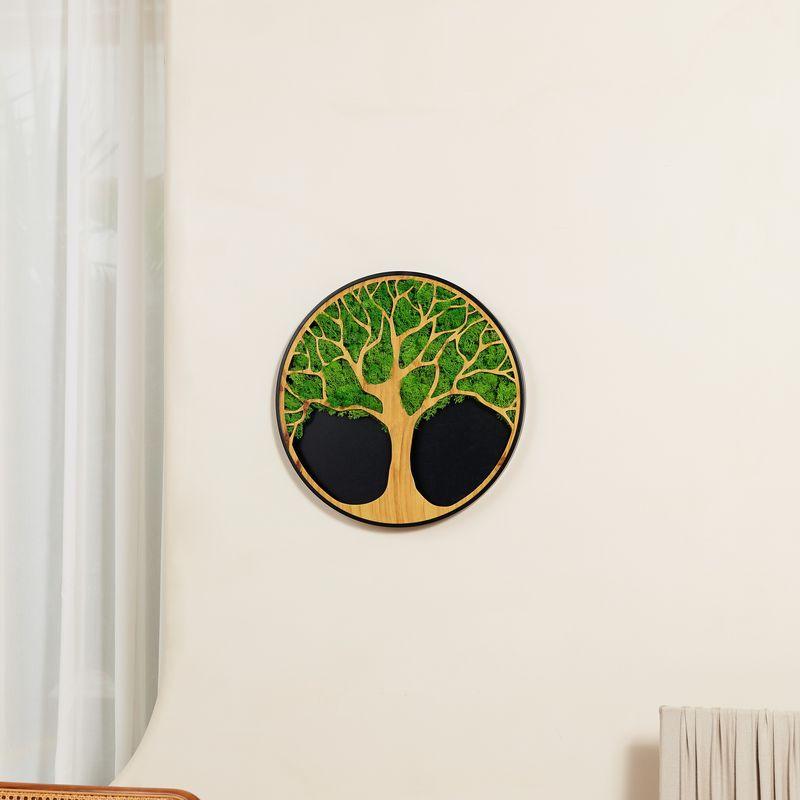 Life Tree Moss Metal Wall Art - FurniFindUSA