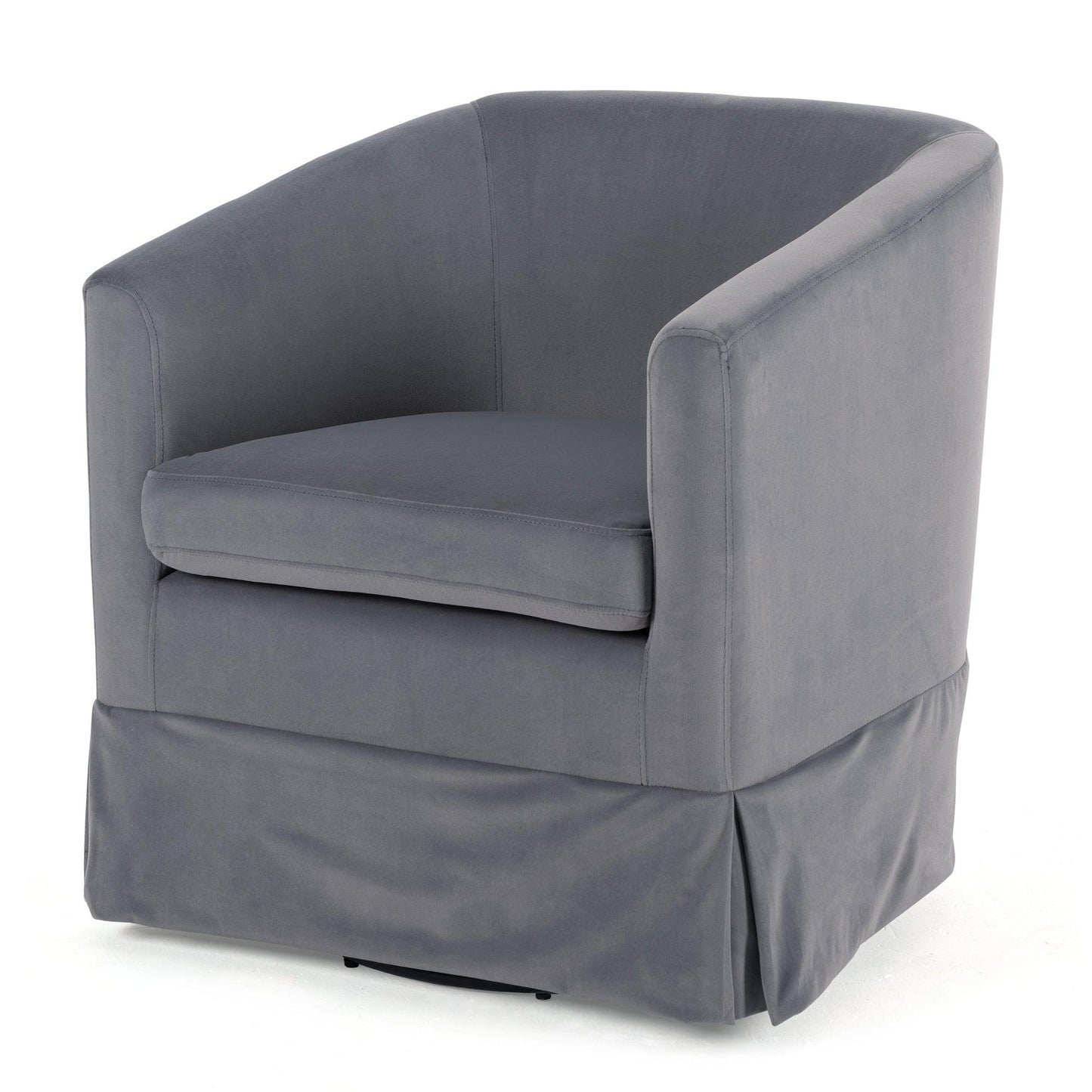 27.36" Wide Swivel Chair Gray - FurniFindUSA