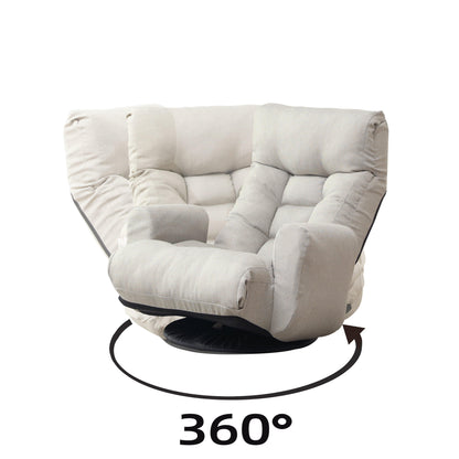 Adjustable head and waist game chair lounge chair in the living room 360 degree rotatable sofa chair - FurniFindUSA