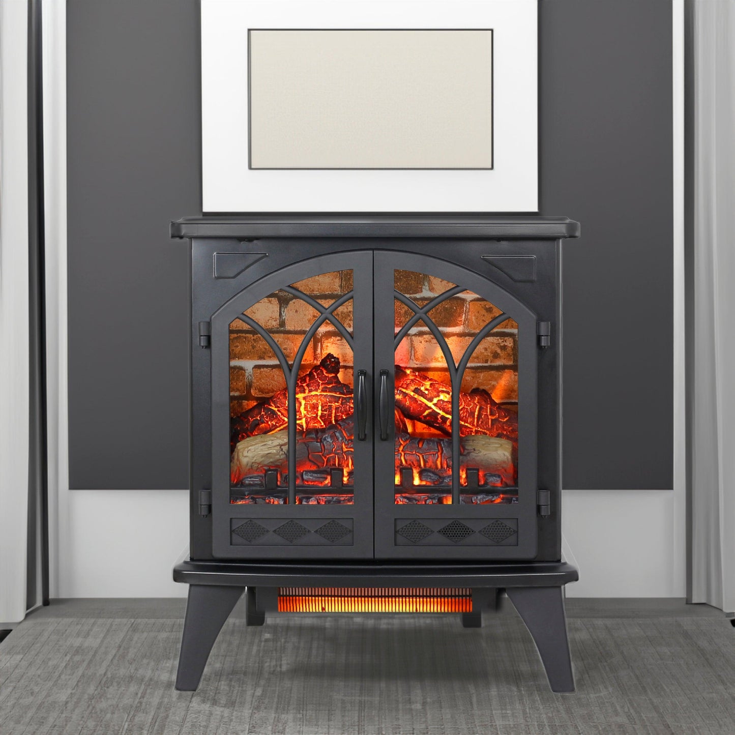 24 inch 3D Infrared Electric Stove with remote control - FurniFindUSA