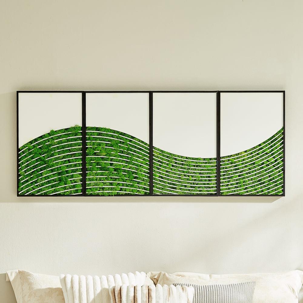 WaveMoss Metal Wall Art4pcs Set - FurniFindUSA