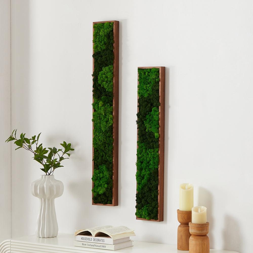 Rectangular Mixed Moss Wall Art, only the Medium - FurniFindUSA