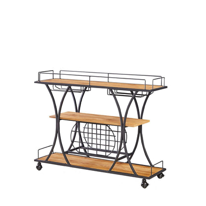 Kitchen Cart 3-Drawer Removable Storage Rack Trolley Cart with Rolling Wheels - FurniFindUSA