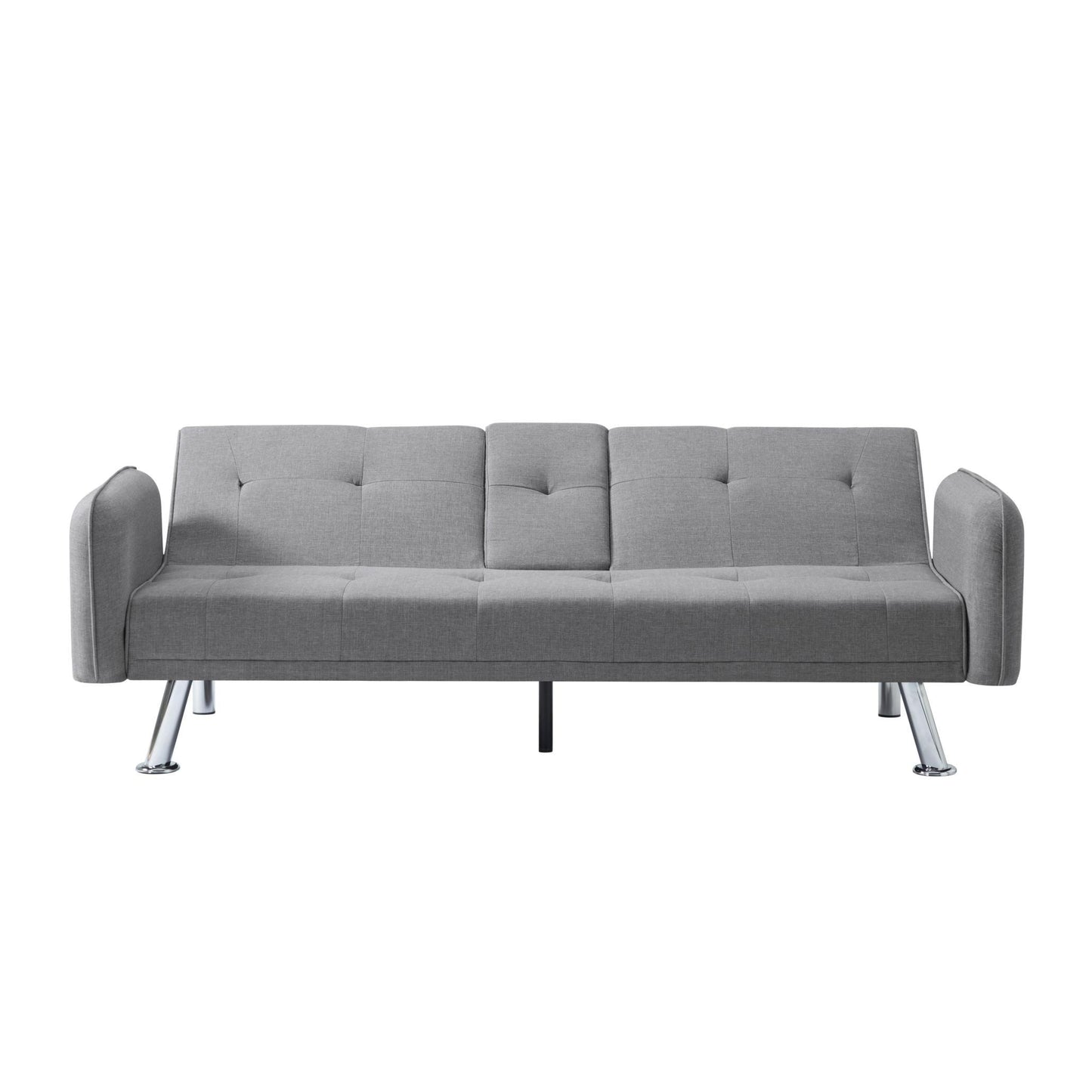 74.8” Futon sleeper sofa bed（Please note that the center leg is an iron leg tube） - FurniFindUSA