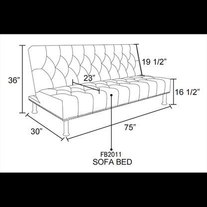 Canary Flannel Living Room Sofabed - FurniFindUSA