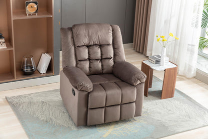 Classic Manual Recliner with Soft Padded Headrest and Armrest, Wonderful Chair&Sofa for Living Room and Bed Room - FurniFindUSA