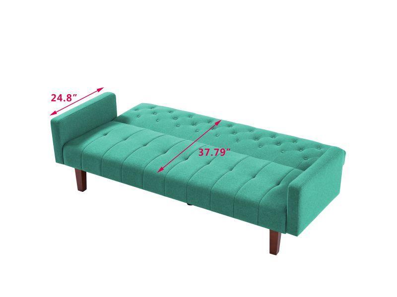 Factory Tufted Back Sofa Mid-Century Convertible Sofa Bed for Living Room - FurniFindUSA