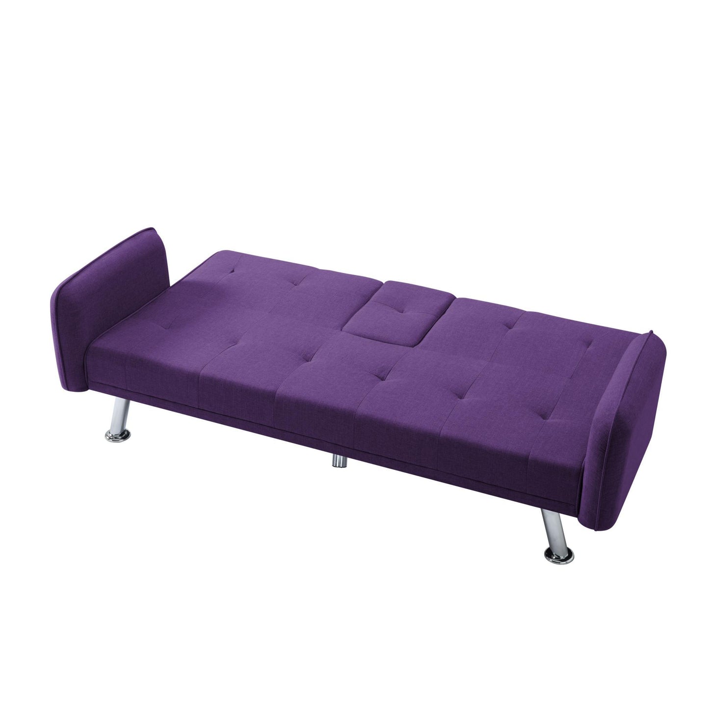 74.8” Futon sleeper sofa bed（Please note that the center leg is a steel leg） - FurniFindUSA