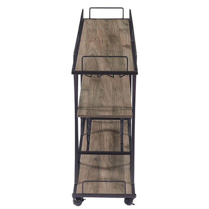 Kitchen Cart 3-Drawer Removable Storage Rack Trolley Cart with Rolling Wheels - FurniFindUSA