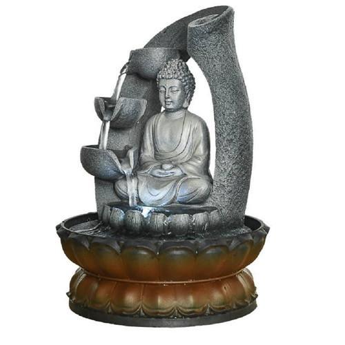 11inches Buddha Fountain Tabletop Decorative Waterfall with Submersible Pump for Office Home Decor - FurniFindUSA