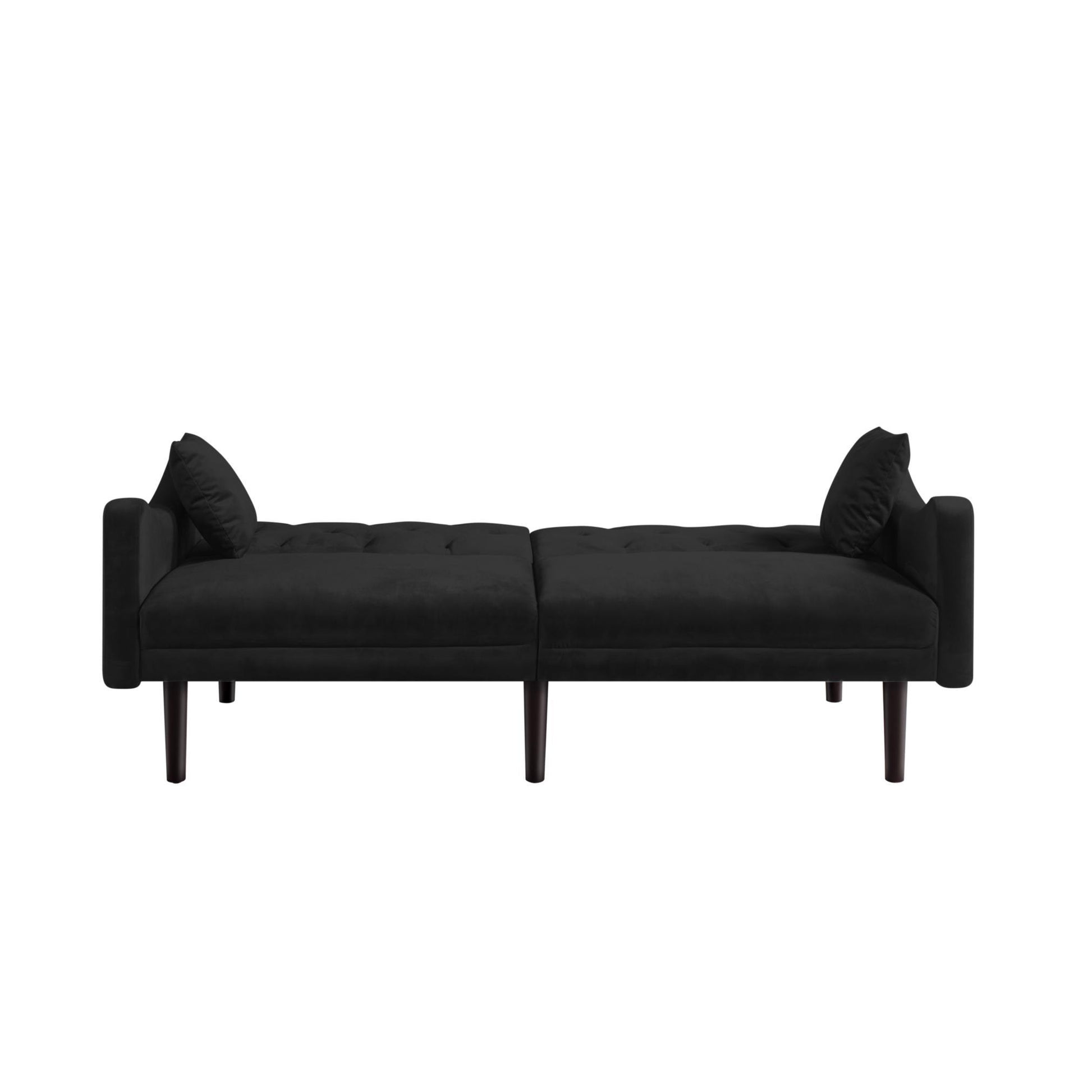 FUTON SOFA SLEEPER VELVET WITH 2 PILLOWS - FurniFindUSA