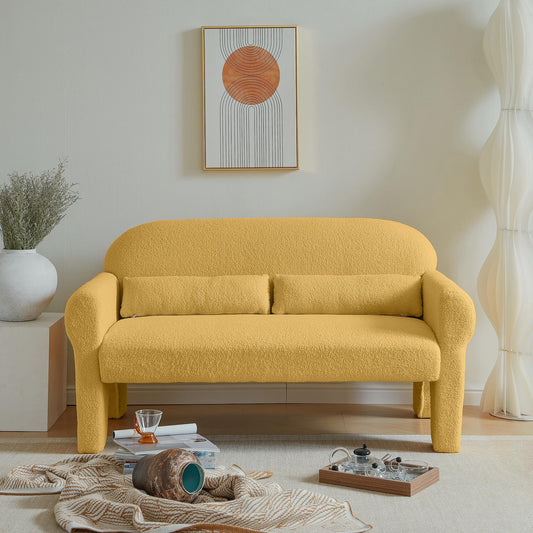 modern teddy fabric loveseat for Living room - FurniFindUSA