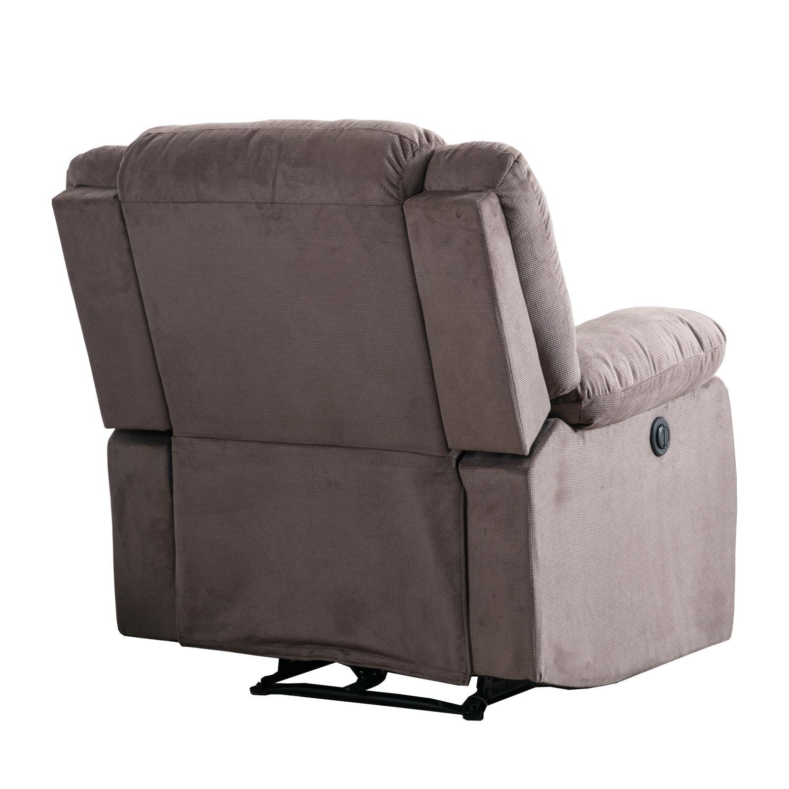 Classic Electric Recliner with Soft Cushion and Back, Small Sofa with Comfortable Armchair - FurniFindUSA