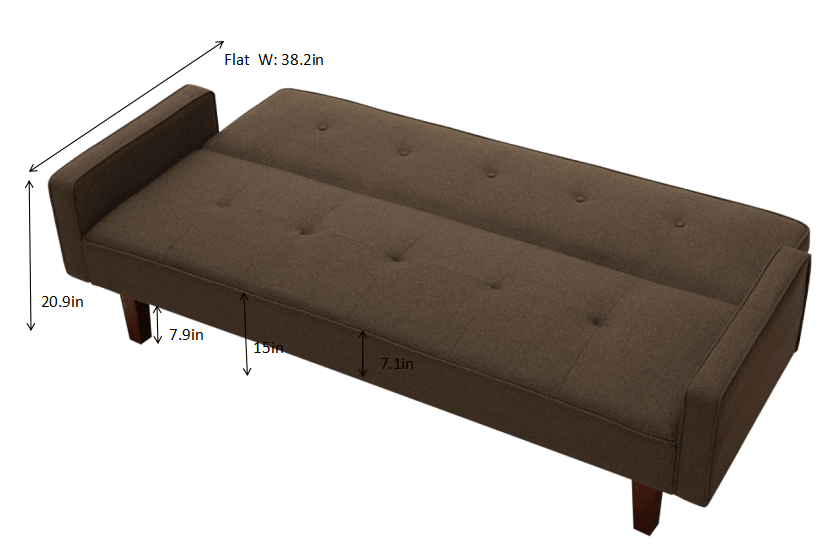 Solid Color Manufacture Sofa Bed Simple Combination Living Room Adjustable Couch - FurniFindUSA