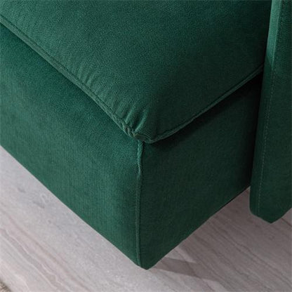 Modern fabric accent armchair,upholstered single sofa chair,Emerald Cotton Linen-30.7'' - FurniFindUSA