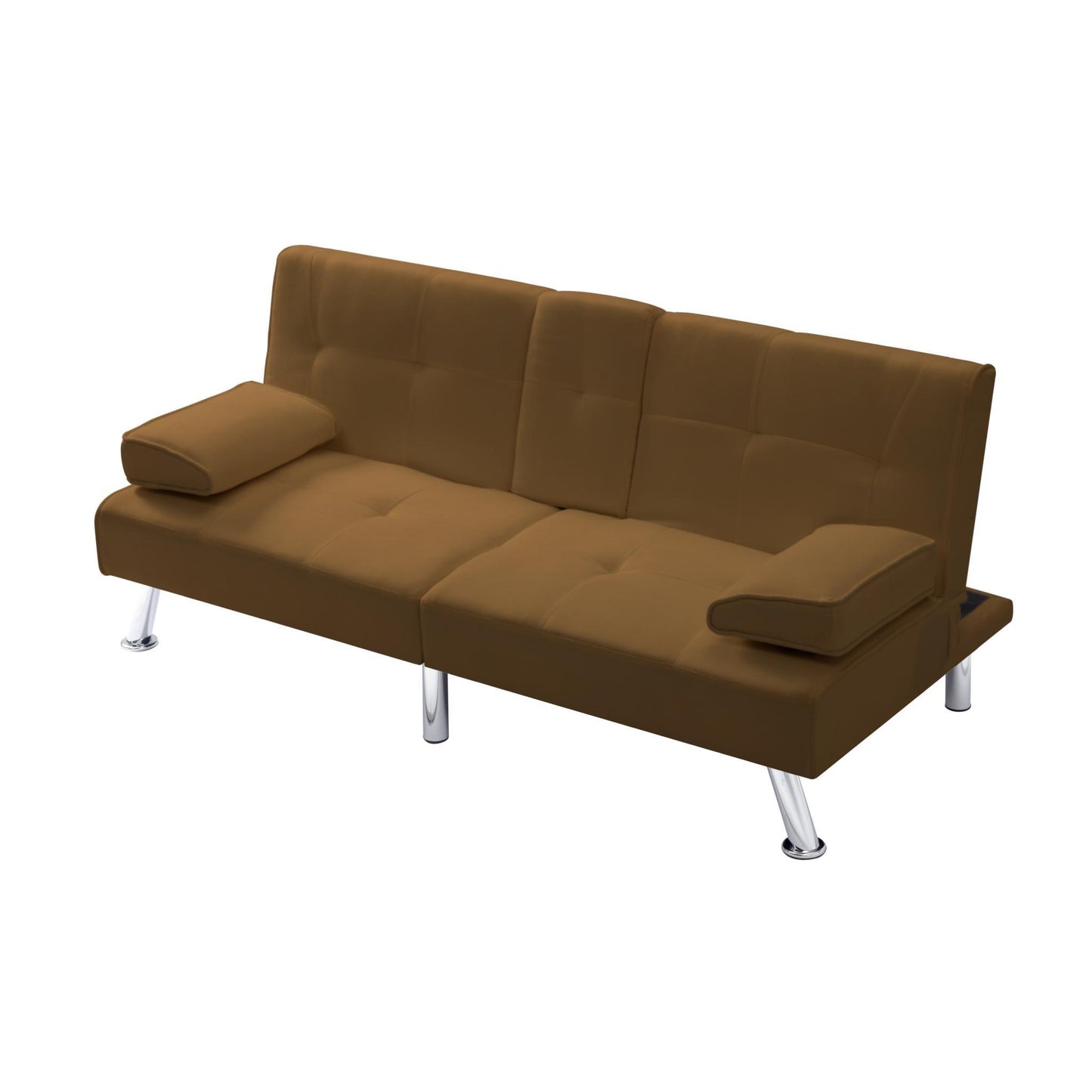 66.9” Futon sleeper sofa bed Velvet - FurniFindUSA