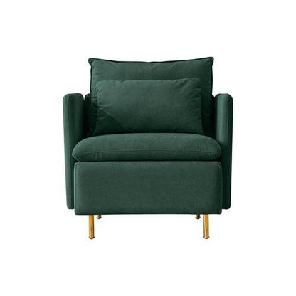 Modern fabric accent armchair,upholstered single sofa chair,Emerald Cotton Linen-30.7'' - FurniFindUSA