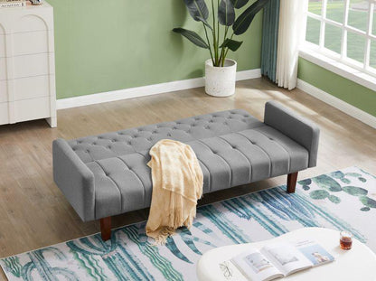 Factory Tufted Back Sofa Mid-Century Convertible Sofa Bed for Living Room - FurniFindUSA