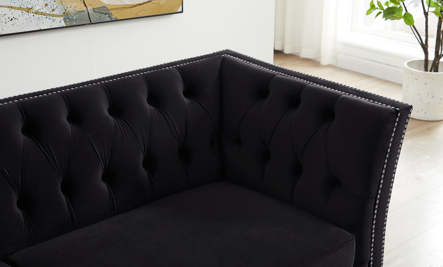 Loveseat Tufted Sofa for Living Room