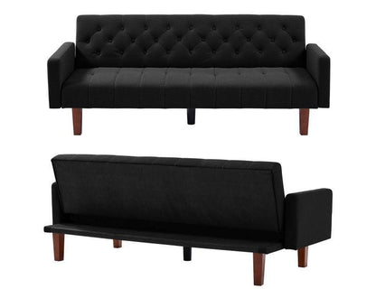 Factory Tufted Back Sofa Mid-Century Convertible Sofa Bed for Living Room - FurniFindUSA