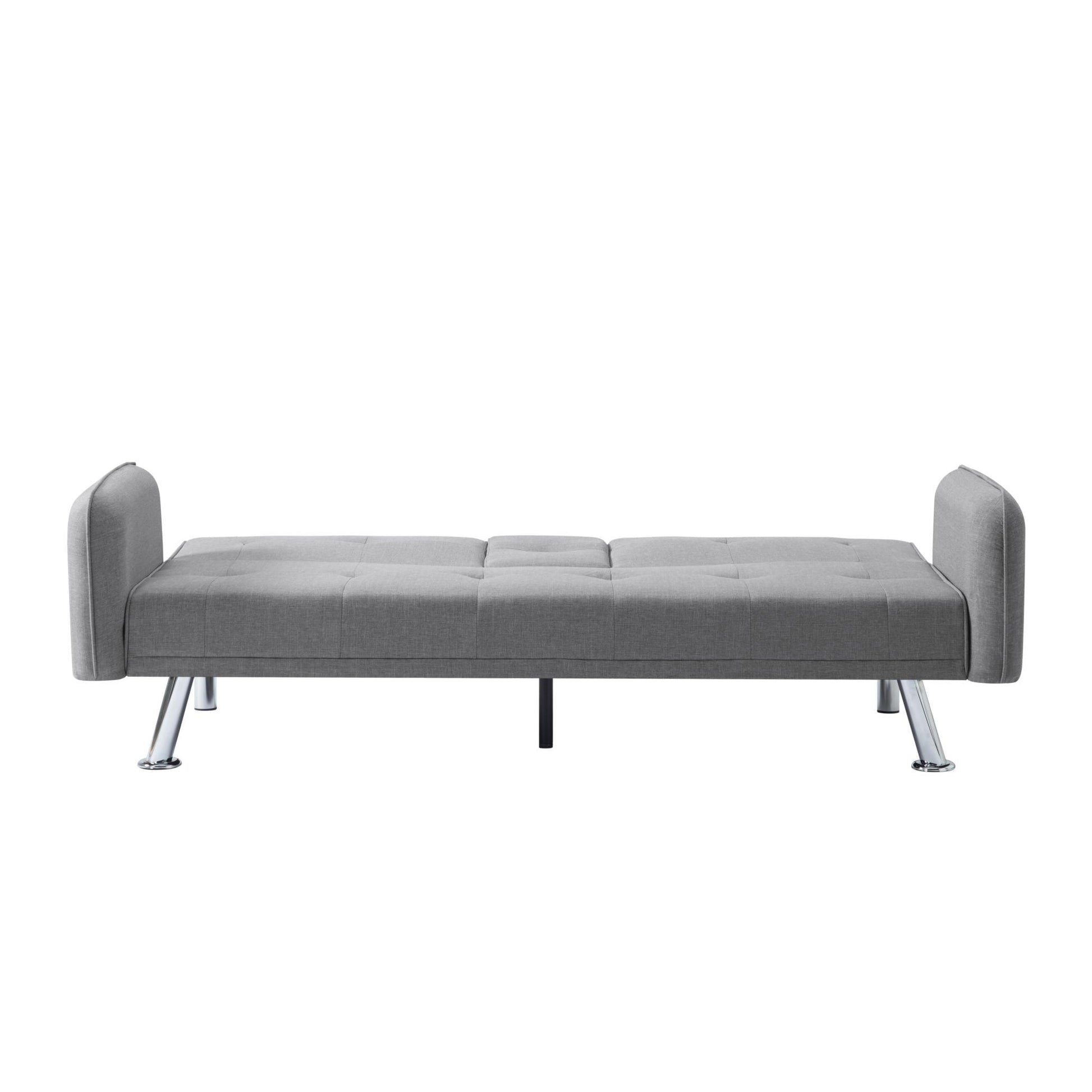 74.8” Futon sleeper sofa bed（Please note that the center leg is an iron leg tube） - FurniFindUSA