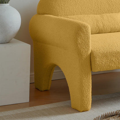 modern teddy fabric loveseat for Living room - FurniFindUSA