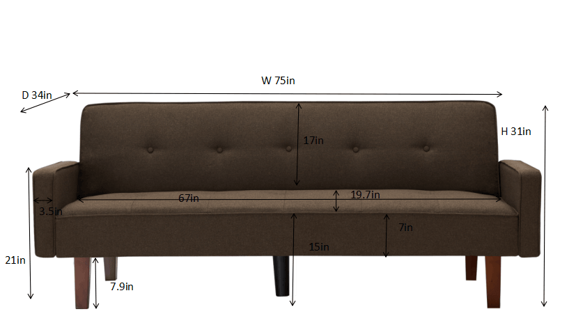 Solid Color Manufacture Sofa Bed Simple Combination Living Room Adjustable Couch - FurniFindUSA