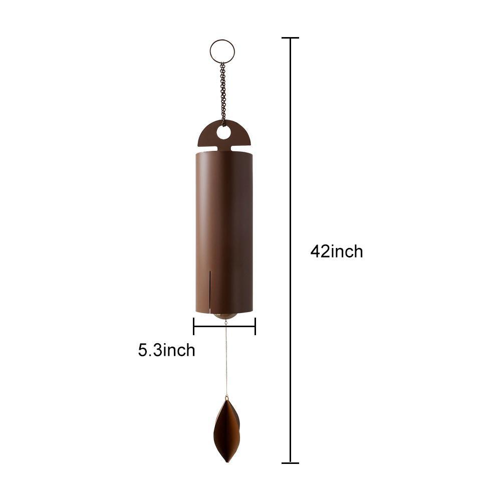 Outdoor Wind Chimes Heroic Windbell Antique Wind Bell, Deep Resonance Serenity Bell, Metal Cylinder Wind Chimes - FurniFindUSA