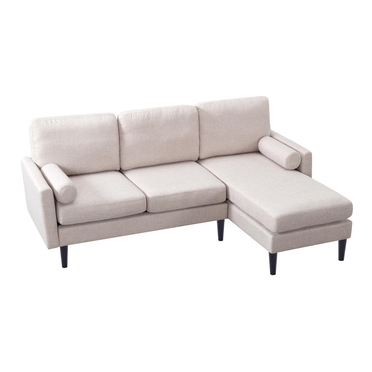 78.7” L-Shaped Reversible Sectional Sofa & Chaise - FurniFindUSA