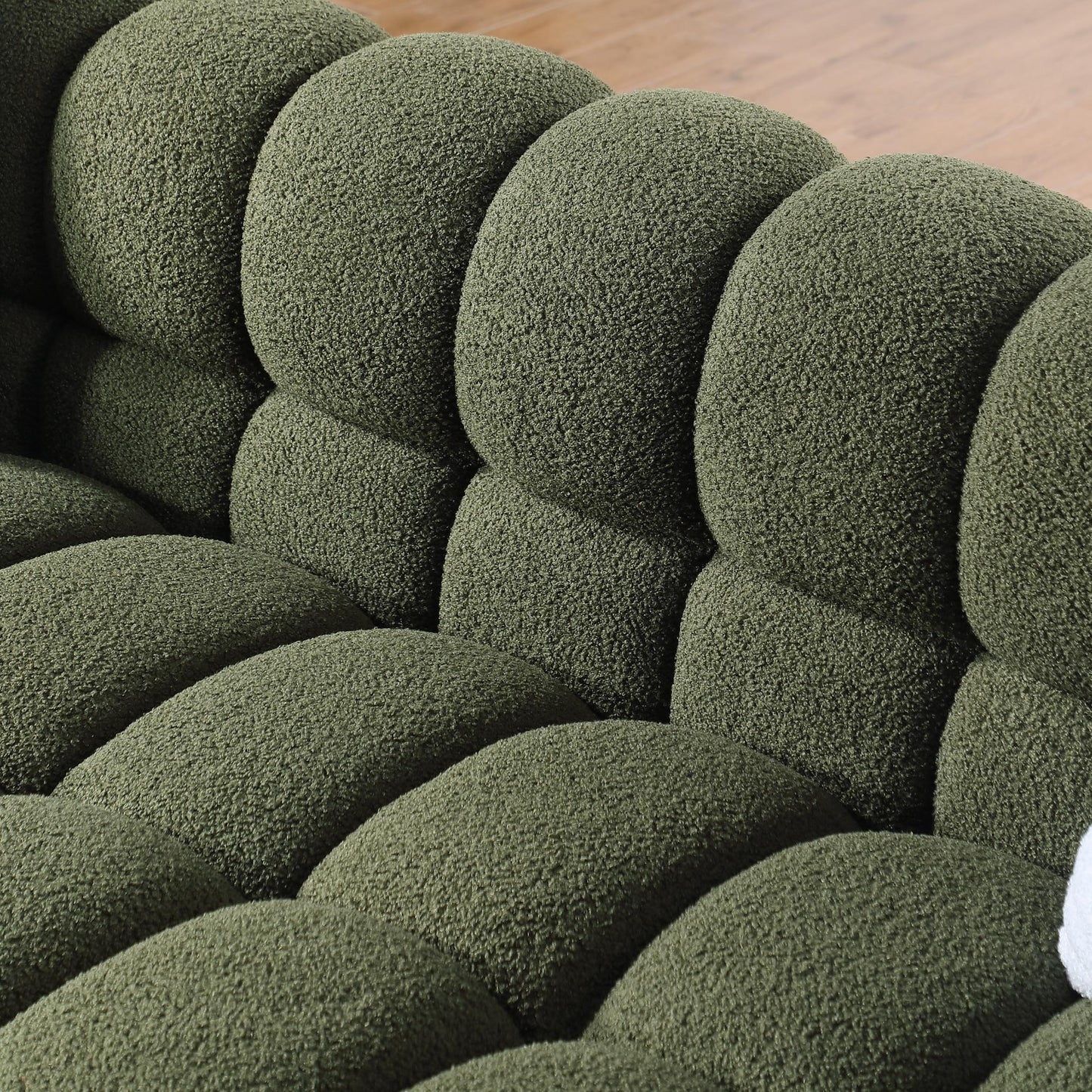 84.3 length ,35.83" deepth ,human body structure for USA people, marshmallow sofa,boucle sofa ,3 seater