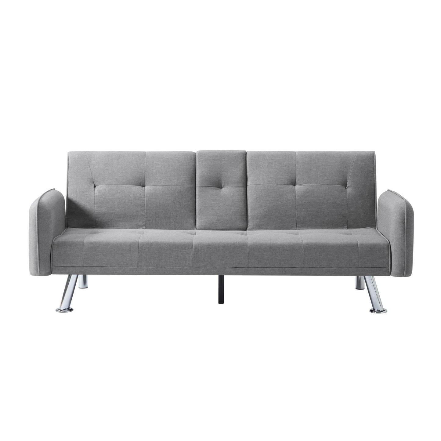 74.8” Futon sleeper sofa bed（Please note that the center leg is an iron leg tube） - FurniFindUSA