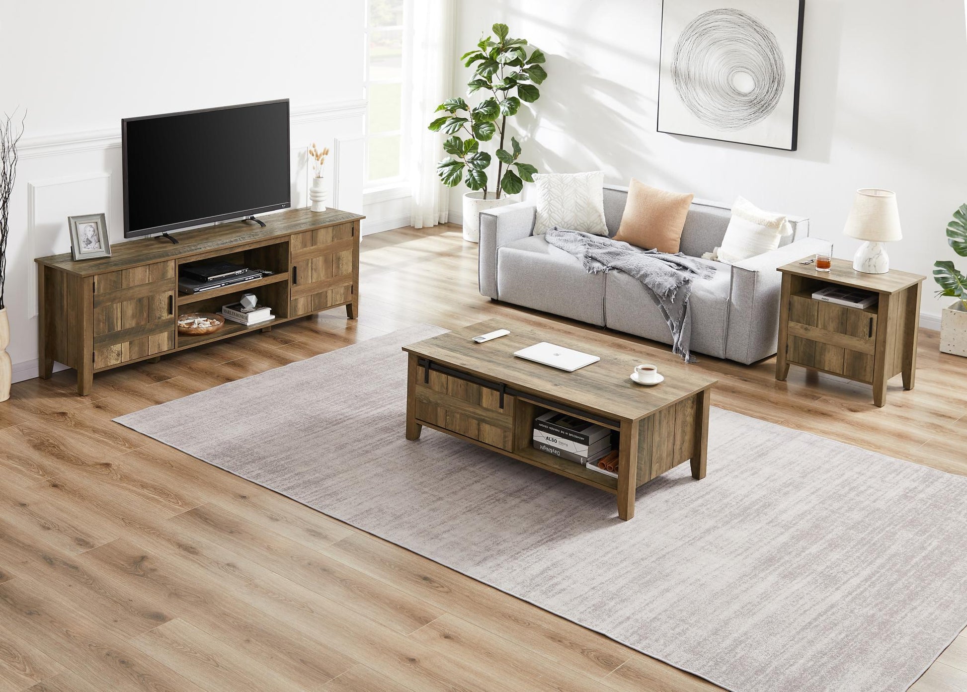 Artificial Wood TV Cabinet for Living Room - FurniFindUSA