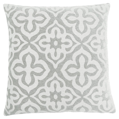 Set Of Two 18" X 18" Taupe Polyester Geometric Zippered Pillow