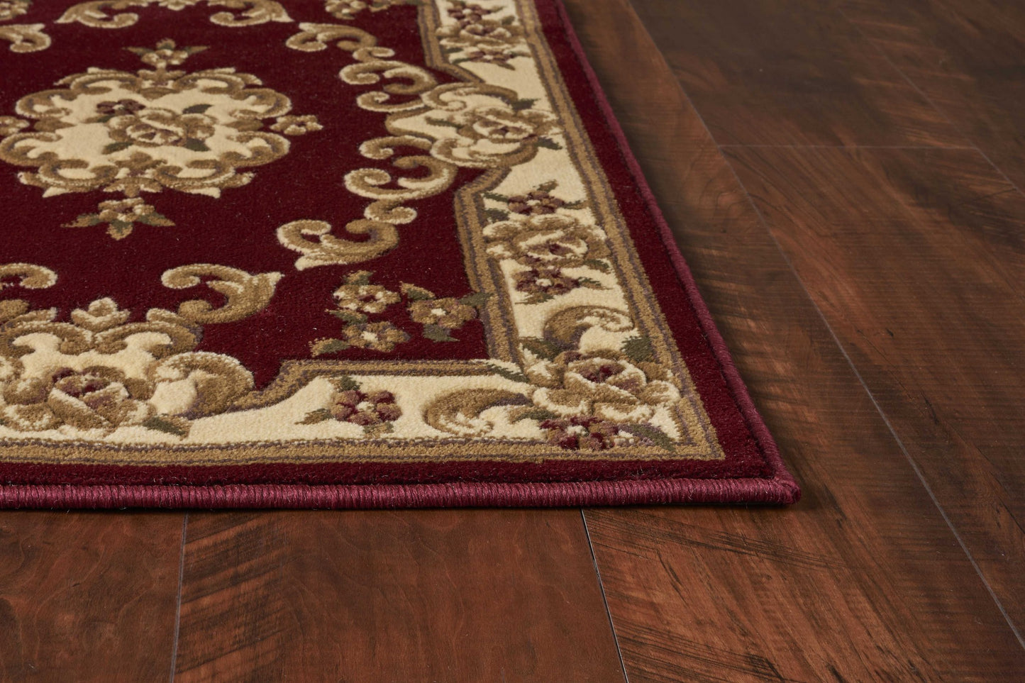 2' X 8' Red Or Ivory Medallion Runner Rug