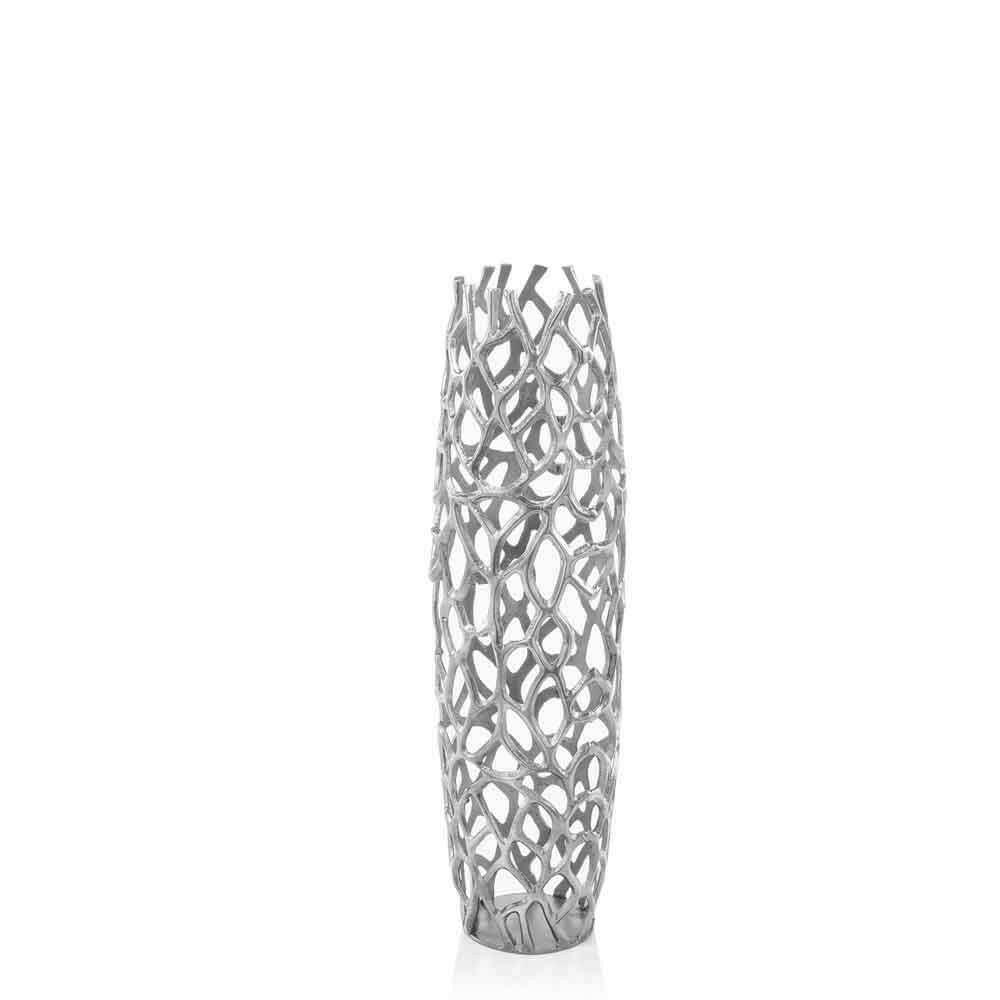 Rama Twigs Silver Barrel LG Floor Vase - FurniFindUSA