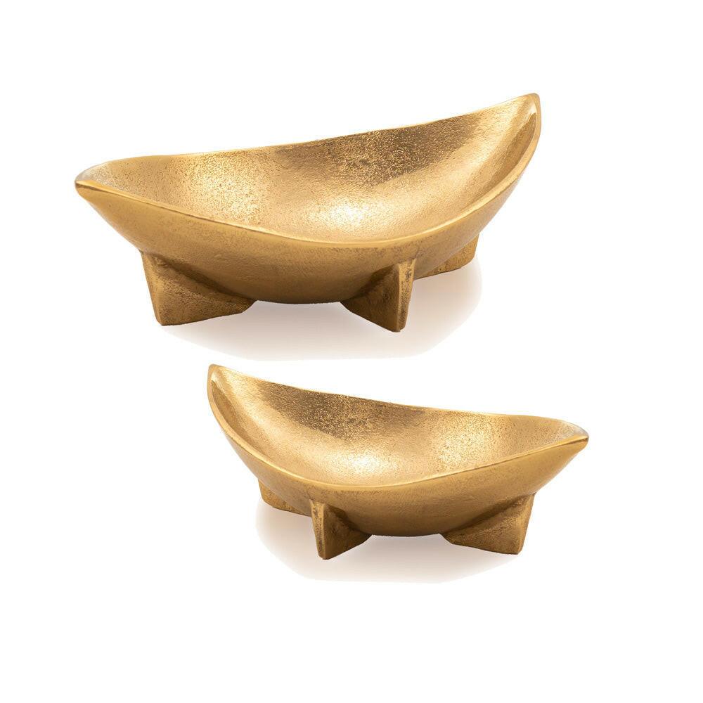 Ojo Medium Eye Shape Bowl - Gold - FurniFindUSA