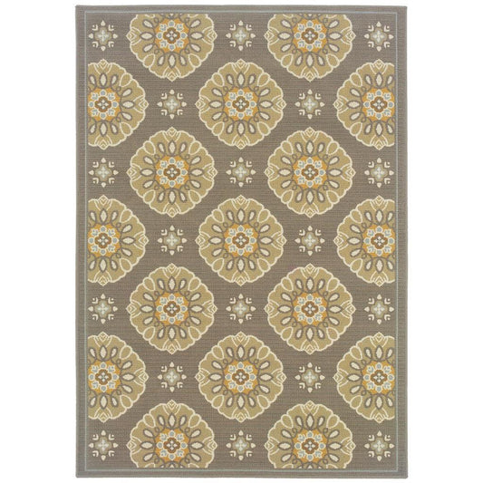 2' X 4' Gray Moroccan Indoor Outdoor Area Rug - FurniFindUSA