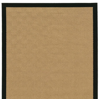 4' x 6' Beige and Black Indoor Outdoor Area Rug - FurniFindUSA