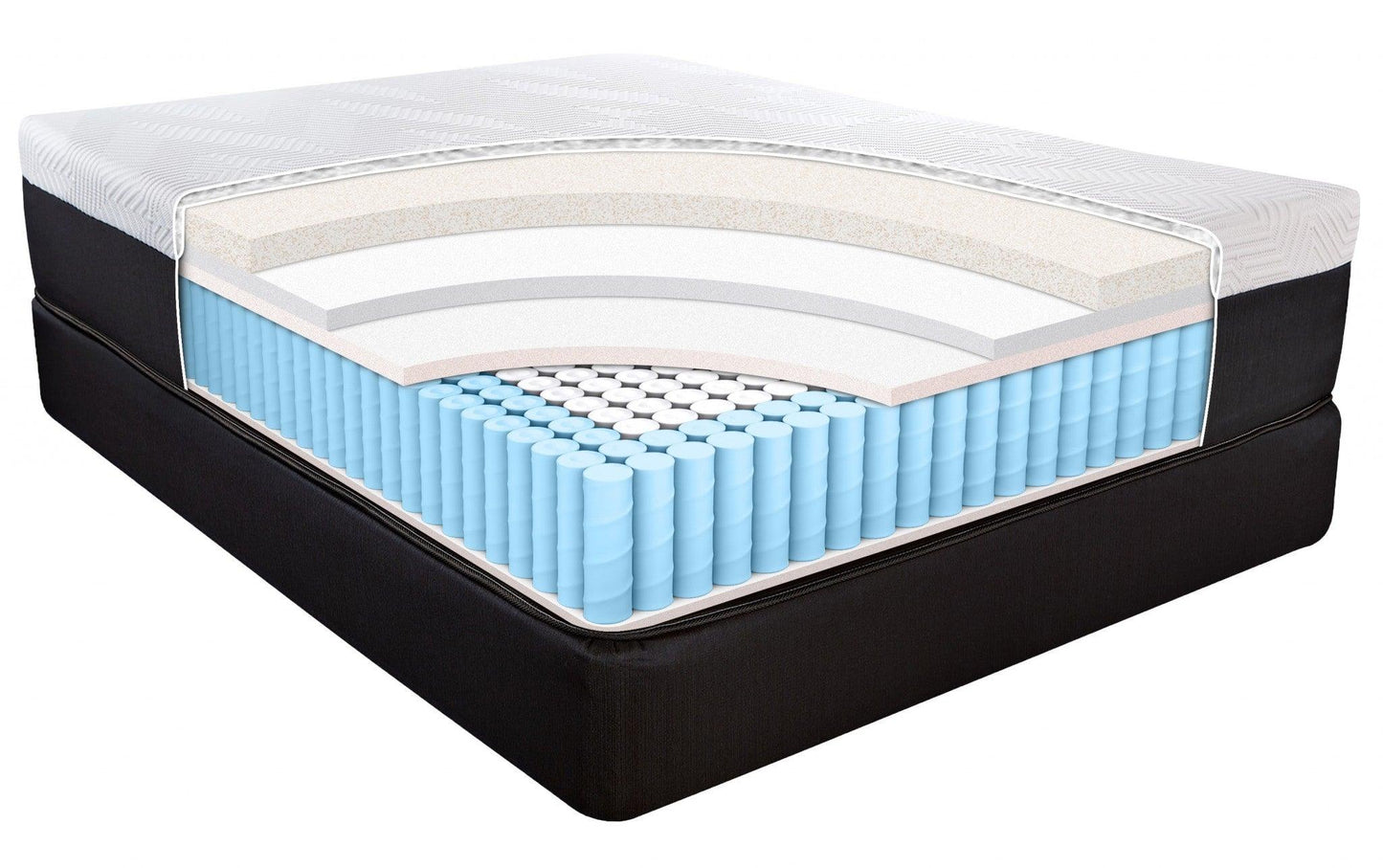 14" Hybrid Lux Memory Foam And Wrapped Coil Mattress Twin - FurniFindUSA